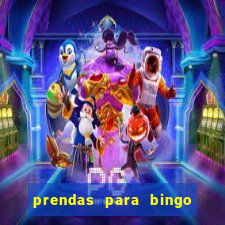 prendas para bingo de natal